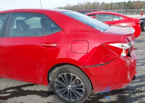 2016 Toyota Corolla S Plus from USA, damaged, VIN 2T1BURHE4GC575770